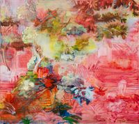 Tapestry by Adrienne Gaha contemporary artwork painting, works on paper