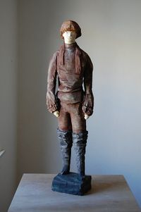 Defeated Serf by Linda Marrinon contemporary artwork sculpture