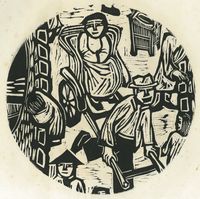 The Woman on the Rickshaw by Chu Wei-Bor contemporary artwork print