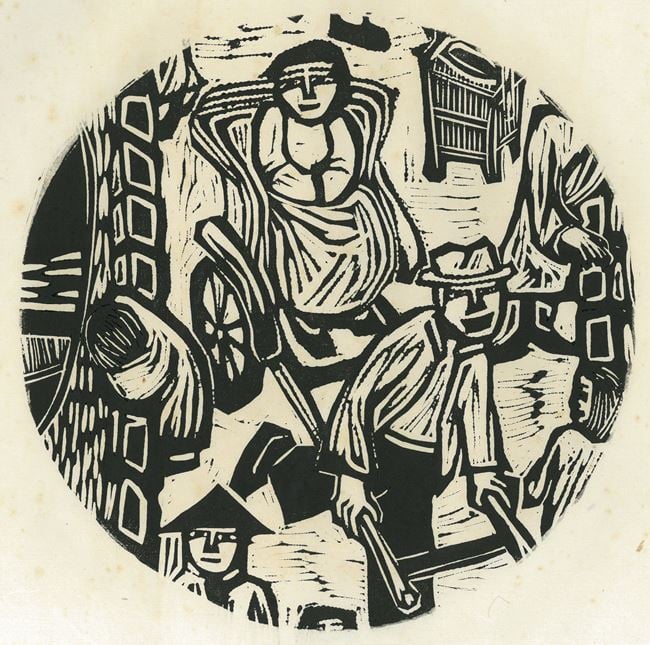 The Woman on the Rickshaw by Chu Wei-Bor contemporary artwork
