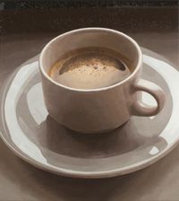 Coffee and cigarettes (Berlin) by Luis Paulo Costa contemporary artwork painting