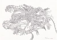 Lion/ Dragon II by Chandraguptha Thenuwara contemporary artwork drawing