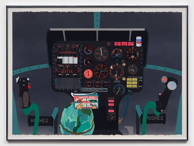 Concerning Vietnam: Hughes OH-6 Cayuse, Cockpit (I) by Matthew Brannon contemporary artwork