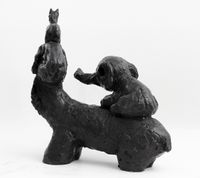 Elephant and his Friends by Fadi Yazigi contemporary artwork sculpture