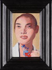 Late Period. 'Girl with a Disney Tattoo' 4 by Peter Blake contemporary artwork painting, works on paper