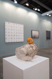 Head (Orange) by Tony Matelli contemporary artwork sculpture