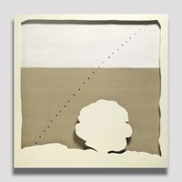 Concetto spaziale [teatrino] 65 te 4 by Lucio Fontana contemporary artwork works on paper, sculpture