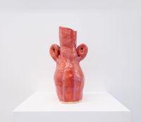 Red Vase by Cybele Cox contemporary artwork sculpture