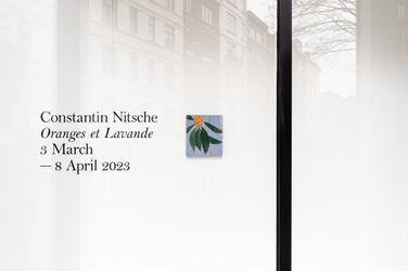 Exhibition view: Constantin Nitsche, Oranges et Lavande, Xavier Hufkens, Brussels (3 March–8 April 2023). Courtesy the artist and Xavier Hufkens, Brussels. Photo: HV-studio.