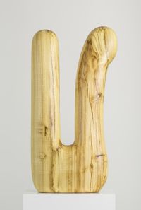 Properzia (Italian Bunny 4), wooden model by Claudia Comte contemporary artwork sculpture
