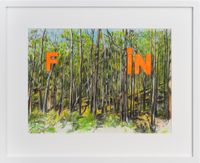 Fin by Callum Morton contemporary artwork works on paper, drawing