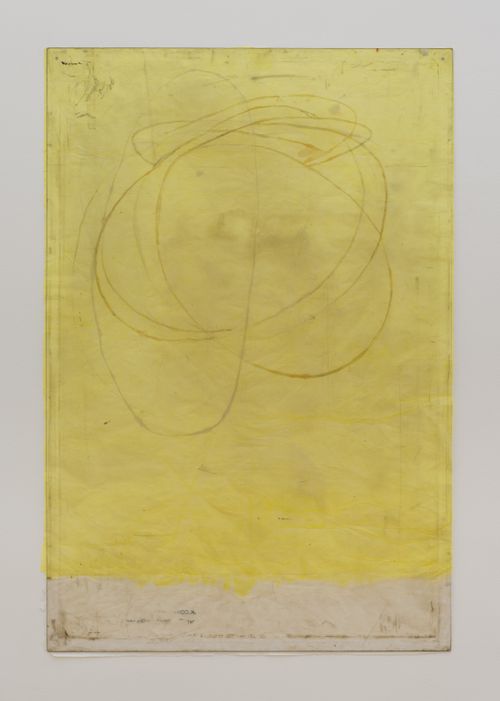 Endnote, yellow (model) by Ian Kiaer contemporary artwork