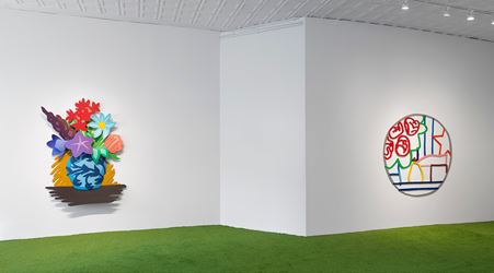 Exhibition view: Tom Wesselmann, Flowers, Gagosian, Park & 75, New York (14 June–16 August 2019). © The Estate of Tom Wesselmann/Licensed by ARS/VAGA, New York. Courtesy Gagosian. Photo: Rob McKeever.