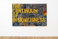 untitled 2020 (the continuum of insidiousness) (map, 1963) by Rirkrit Tiravanija contemporary artwork textile