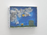 Black hole sun/little fluffy clouds by Dan Arps contemporary artwork sculpture, textile