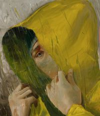 노란 마리 Mary in Yellow by Ahn Ji-San contemporary artwork painting, works on paper