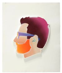 Self Portrait (Violet Hair) by Alex Israel contemporary artwork print
