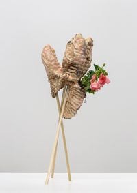 Bud Vase (The Rectum as a Vessel) by Christian Holstad contemporary artwork sculpture, ceramics