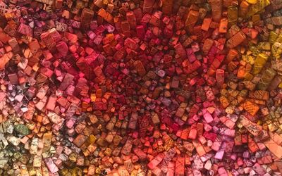 Chun Kwang Young, Aggregation 20 - FE010 (2020) (detail). Mixed media with Korean mulberry paper. Ø 115 cm. Courtesy Sundaram Tagore Gallery.