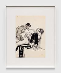 Untitled (from Kake vol. 19 - Curious Captain) by Tom of Finland contemporary artwork works on paper, drawing