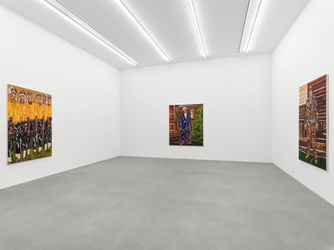 Exhibition view: Chase Hall, Clouds in My Coffee, Galerie Eva Presenhuber, Waldmannstrasse, Zurich, (5 March–9 April 2022). © Chase Hall. Courtesy the Artist and Galerie Eva Presenhuber.
