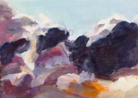 Schwarze Wolken by Silke Leverkühne contemporary artwork painting, mixed media