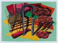 untitled; Set 5 (fallen boulder); 2020 by Phyllida Barlow contemporary artwork painting, works on paper