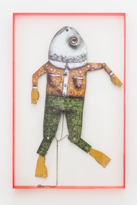 Fish head by OSGEMEOS contemporary artwork mixed media