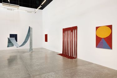 Reverberations: Textile as Echo, curated by Murtaza Vali. Installation view at Green Art Gallery, Dubai, 2024