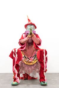 Red Fox by Kris Lemsalu contemporary artwork sculpture, textile, ceramics