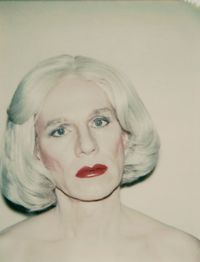 Self-Portrait in Drag by Andy Warhol contemporary artwork photography