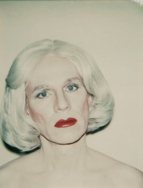 Self-Portrait in Drag by Andy Warhol contemporary artwork