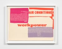 workpower, air conditioner by Corita Kent contemporary artwork print