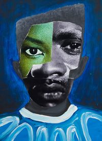 The Black Panjandrum 27 by Larry Amponsah contemporary artwork painting, works on paper, mixed media