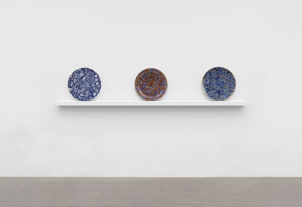 Plate with Flowers, 2014 by Ai Weiwei, Porcelain, 50 x 50 x 5 cm