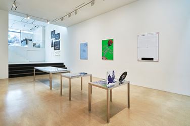 Exhibition view: Shim Woo Yoon, Peony and Crab (Open Recent Graphic Design 2019), ONE AND J. Gallery, Seoul (8–25 August 2019). Courtesy ONE AND J. Gallery.