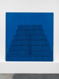 Ziggurat Bleu by Horia Damian contemporary artwork painting, works on paper, sculpture