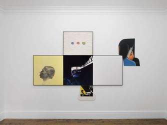 Exhibition view: John Baldessari, Ahmedabad 1992, Sprüth Magers, London (31 May–27 July 2024). Courtesy Estate of John Baldessari © 2024, John Baldessari Family Foundation and Sprüth Magers. Photo: Ben Westoby.