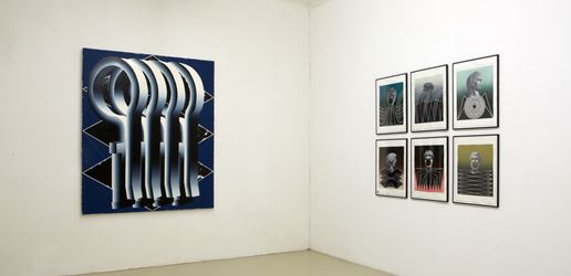 Exhibition view: Vladimir Houdek, Sediment, Krinzinger Projekte, Vienna (28 November 2019–8 February 2020). Courtesy Galerie Krinzinger.