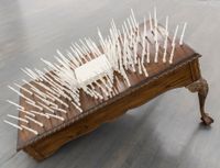 Sign, A Pen for Every Player by Glenn Kaino contemporary artwork sculpture