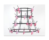 On the Rack (tongue) by Monica Bonvicini contemporary artwork sculpture