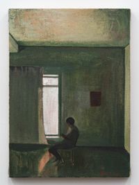 Reading by Xiao Jiang contemporary artwork painting, works on paper