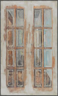 French doors to the hallway by Zheng Yunhan contemporary artwork painting