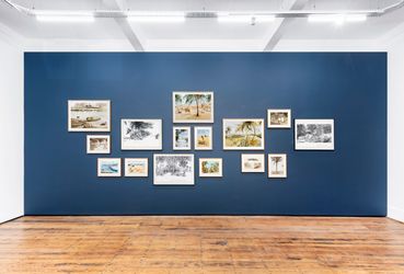 Exhibition view: Sue Williamson, Distant Visions: Postcards from Africa, Goodman Gallery, Cape Town (12 August–27 September 2021). Courtesy Goodman Gallery.