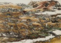 Tale of the 11th Day: Yellow Earth by Yang Jiechang contemporary artwork painting