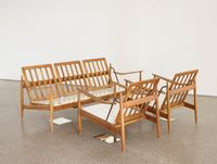 1958 meubels by Jef Geys contemporary artwork sculpture