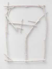 Val-Bella (white) by Mirko Baselgia contemporary artwork mixed media