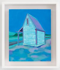 Tormore Station (blue) by Chad Bevan contemporary artwork painting, works on paper