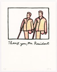 Thank You, Mr. President by Ida Applebroog contemporary artwork print