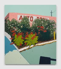 San Fernando Auto Body by Hilary Pecis contemporary artwork painting, works on paper